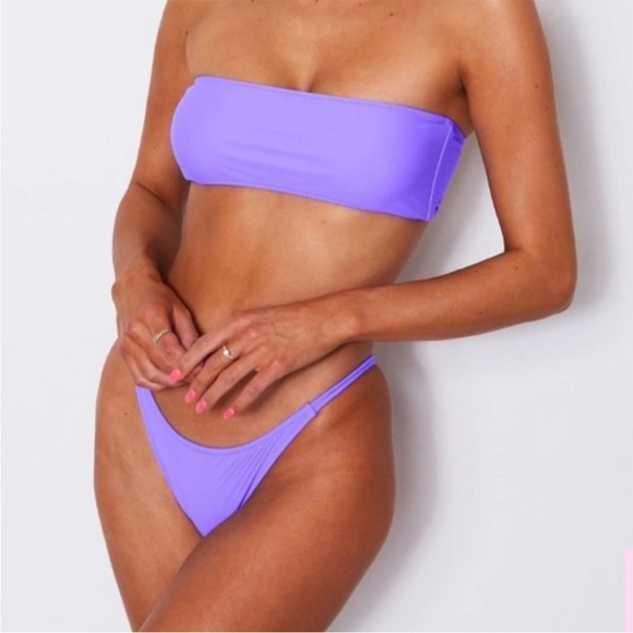 NWT WHITE FOX BOUTIQUE Swim Thira Bikini Bottoms in Violet Purple XS - Picture 3 of 15